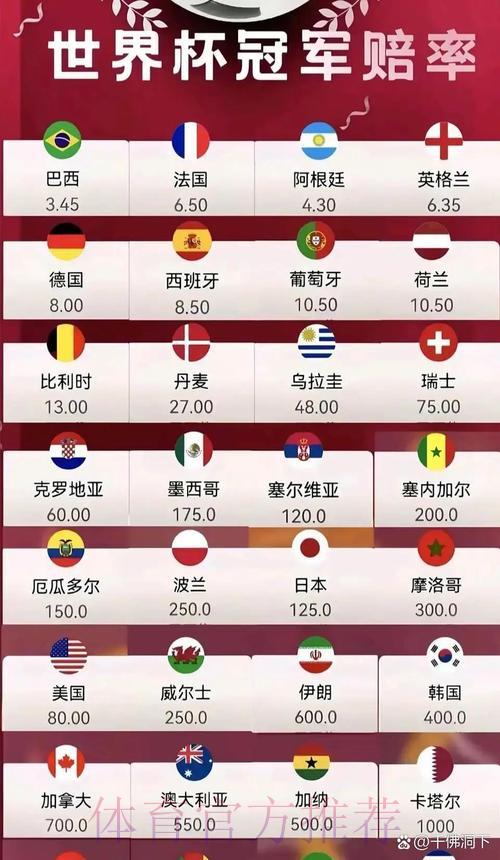 2026世界杯夺冠热门球队深度解析及最新赔率全面对比